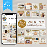 240 Reiki and Tarot Canva Templates